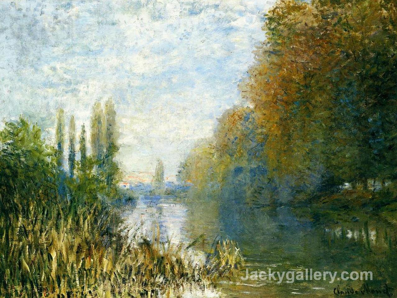 The Banks of The Seine in Autumn by Claude Monet paintings reproduction